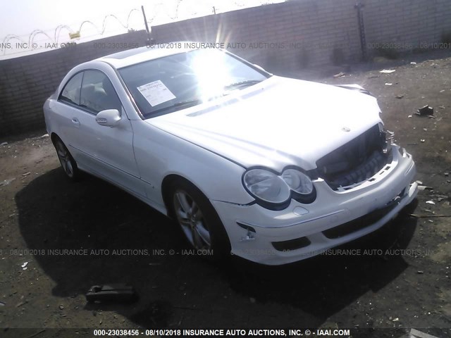 WDBTJ56J36F174592 - 2006 MERCEDES-BENZ CLK 350 WHITE photo 1