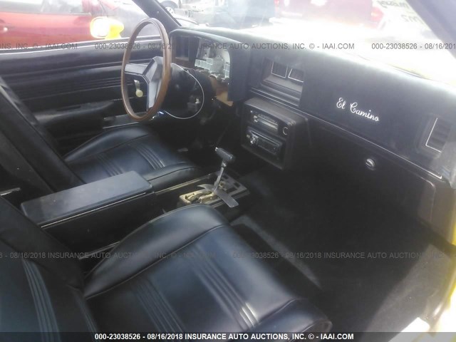 1W80HAD430510 - 1980 CHEVROLET EL CAMINO YELLOW photo 5