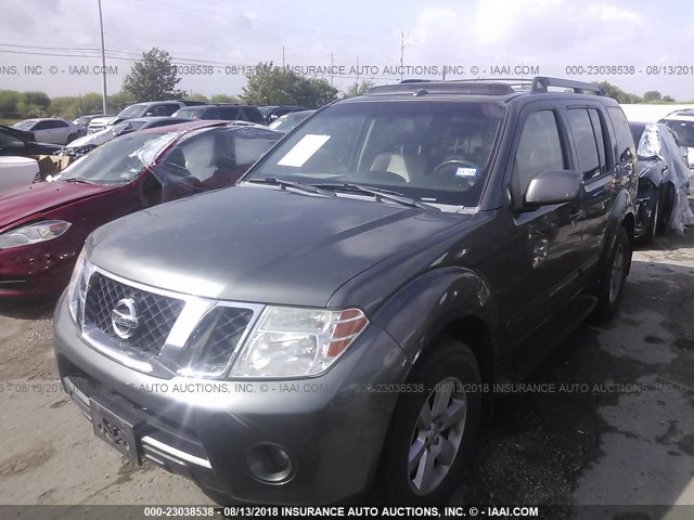 5N1AR18U18C619803 - 2008 NISSAN PATHFINDER S/LE/SE GRAY photo 2