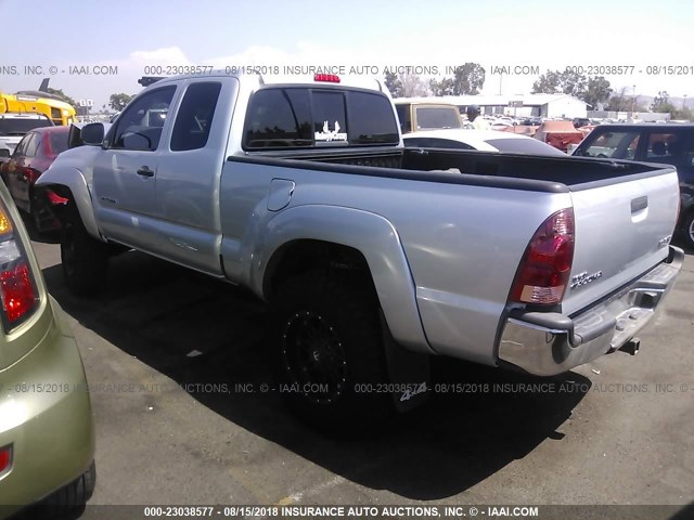 5TEUU42N67Z328782 - 2007 TOYOTA TACOMA ACCESS CAB Күміс фото 3