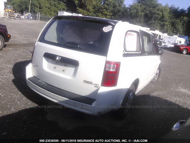 2D4RN4DE7AR292634 - 2010 DODGE GRAND CARAVAN SE WHITE photo 4