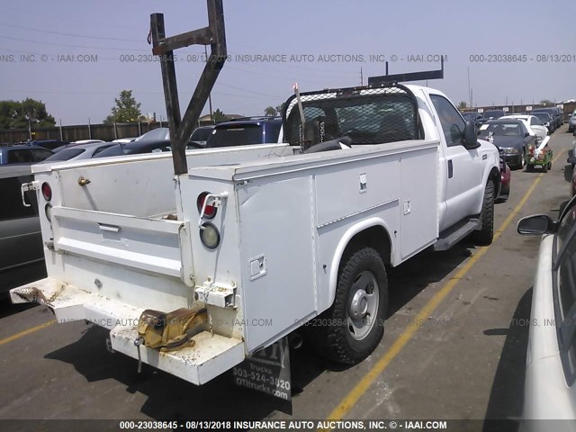 1FDSF35516ED07813 - 2006 FORD F350 SRW SUPER DUTY WHITE photo 4