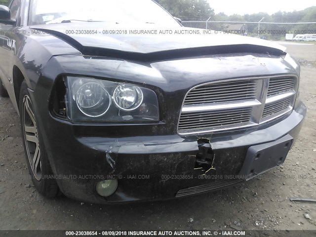 2B3KA53H66H426043 - 2006 DODGE CHARGER R/T BLACK photo 6