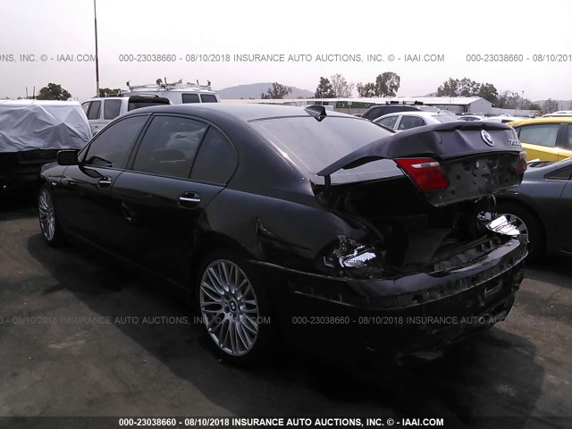 WBAHN83568DT81817 - 2008 BMW 750 LI BLACK photo 3