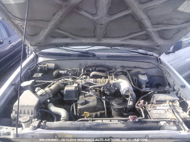 5TEGM92NX3Z180043 - 2003 TOYOTA TACOMA DOUBLE CAB PRERUNNER SILVER photo 10