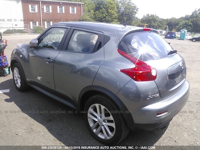 JN8AF5MV3CT125832 - 2012 NISSAN JUKE S/SV/SL GRAY photo 3