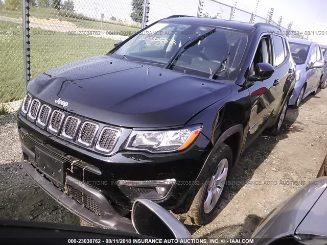 3C4NJDBBXJT306135 - 2018 JEEP COMPASS LATITUDE 黑色 照片 2