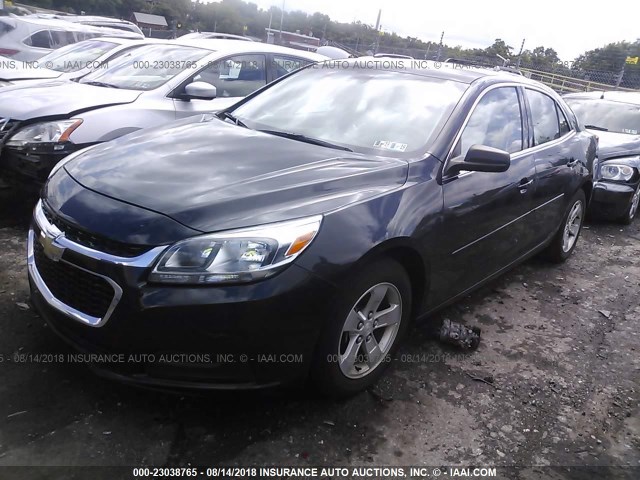 1G11B5SL2FF302326 - 2015 CHEVROLET MALIBU LS BLACK photo 2