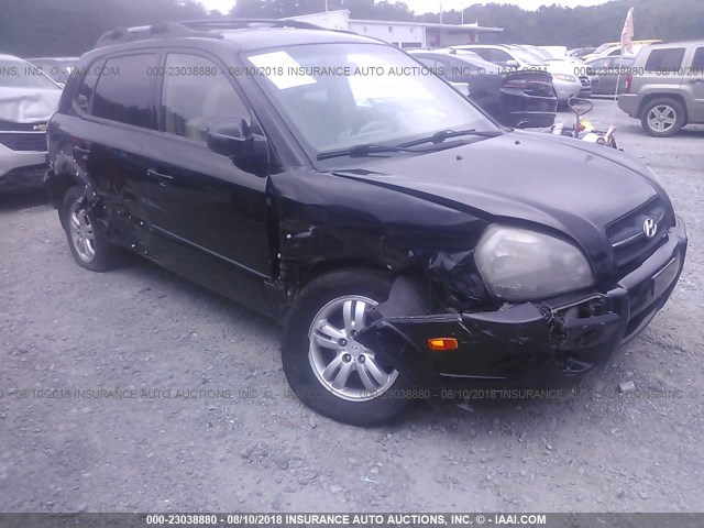 KM8JN12D96U341874 - 2006 HYUNDAI TUCSON GLS/LIMITED BLACK photo 1