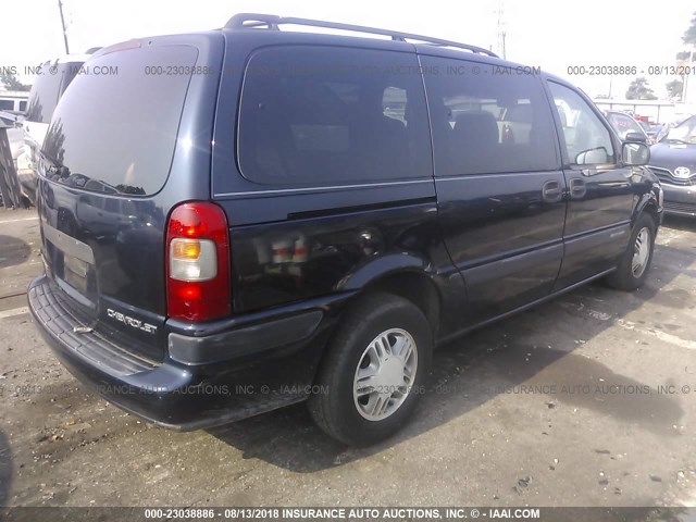 1GNDX03E6YD120725 - 2000 CHEVROLET VENTURE BLUE photo 4