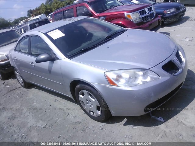 1G2ZF58B074168916 - 2007 PONTIAC G6 VALUE LEADER/BASE SILVER photo 1