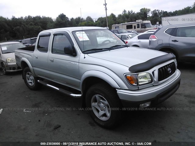 5TEHN72N73Z245324 - 2003 TOYOTA TACOMA DOUBLE CAB SILVER photo 1