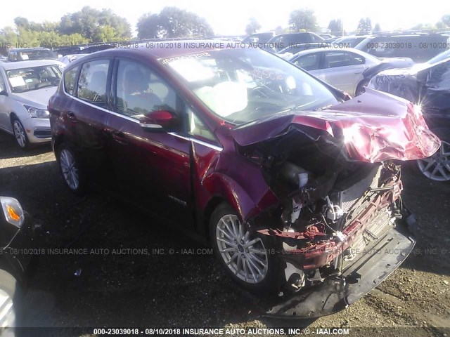 1FADP5BU4DL552301 - 2013 FORD C-MAX SEL წითელი ფოტო 1