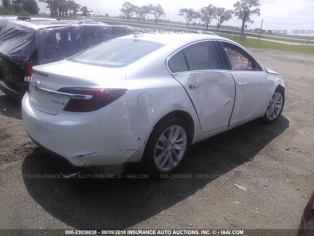 2G4GS5GX8G9198329 - 2016 BUICK REGAL PREMIUM WHITE photo 4