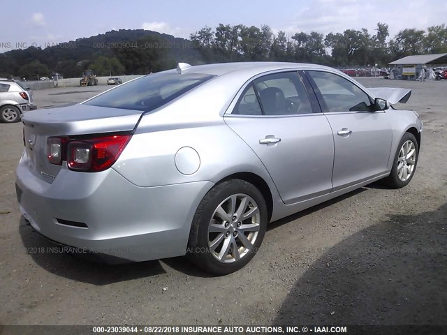 1G11H5SA4DF329053 - 2013 CHEVROLET MALIBU LTZ 银色 照片 4