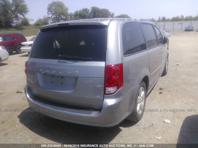 2C4RDGBG2ER162949 - 2014 DODGE GRAND CARAVAN SE SILVER photo 4