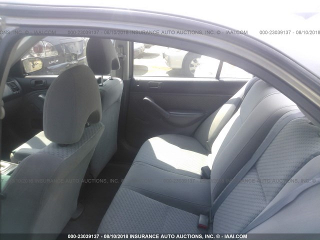 2HGES16375H565907 - 2005 HONDA CIVIC DX VP GRAY photo 8