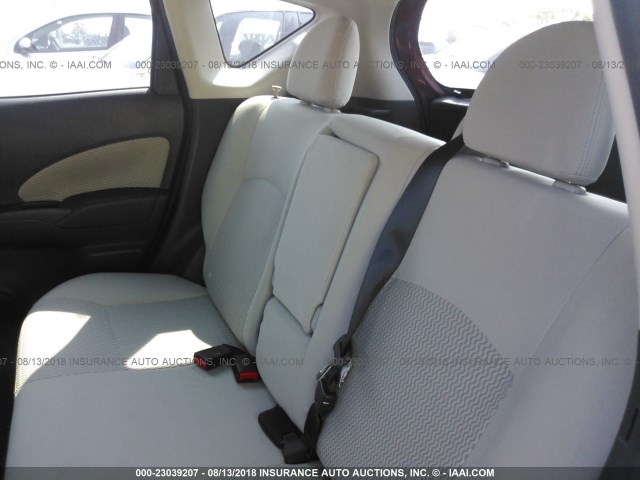 3N1CE2CP1EL411083 - 2014 NISSAN VERSA NOTE S/S PLUS/SV/SL RED photo 8