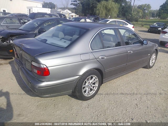WBADT43423G025666 - 2003 BMW 525 I AUTOMATIC GRAY photo 4