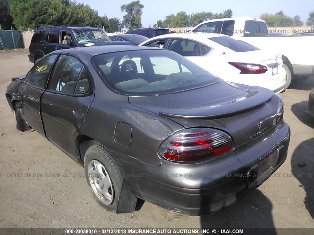 1G2WK52JX1F224113 - 2001 PONTIAC GRAND PRIX SE GRAY photo 3