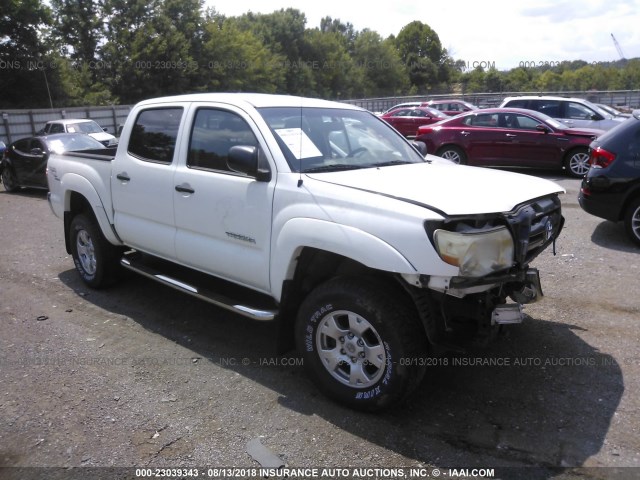 5TELU42N46Z210188 - 2006 TOYOTA TACOMA DOUBLE CAB თეთრი ფოტო 1