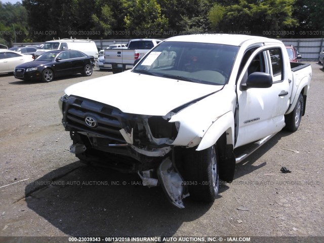 5TELU42N46Z210188 - 2006 TOYOTA TACOMA DOUBLE CAB თეთრი ფოტო 6