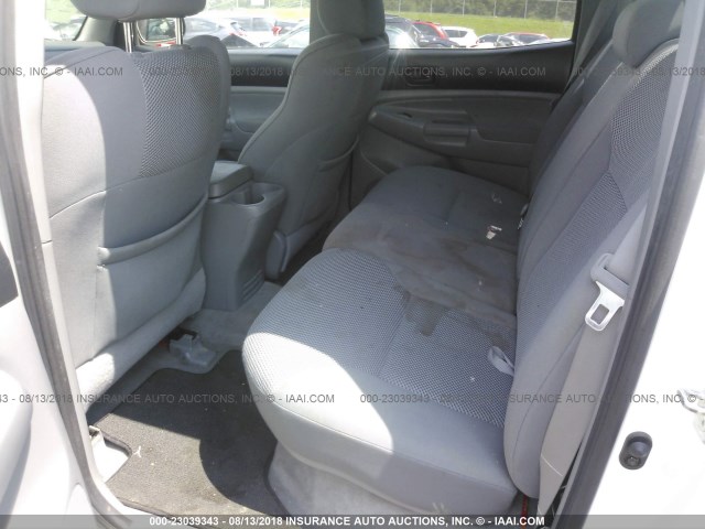 5TELU42N46Z210188 - 2006 TOYOTA TACOMA DOUBLE CAB თეთრი ფოტო 8