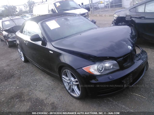 WBAUN7C50BVM24283 - 2011 BMW 135 I BLACK photo 1