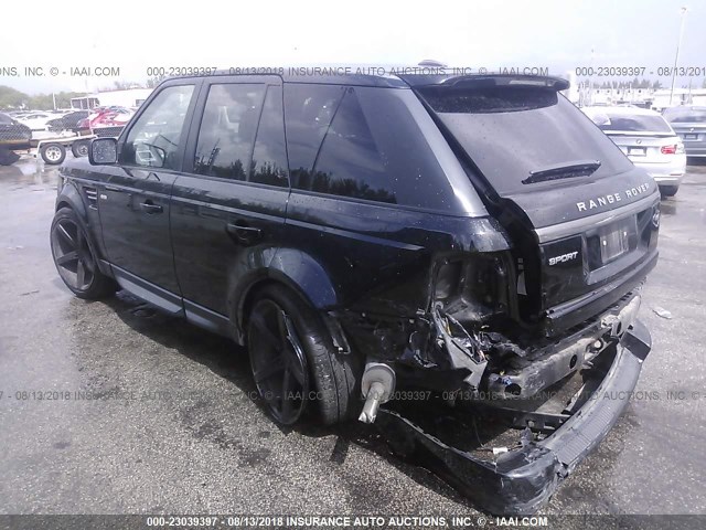 SALSF2D49DA789371 - 2013 LAND ROVER RANGE ROVER SPORT HSE BLACK photo 3