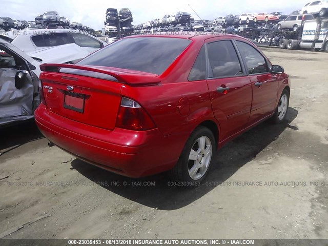 1FAFP34N07W311647 - 2007 FORD FOCUS ZX4/S/SE/SES 红色 照片 4