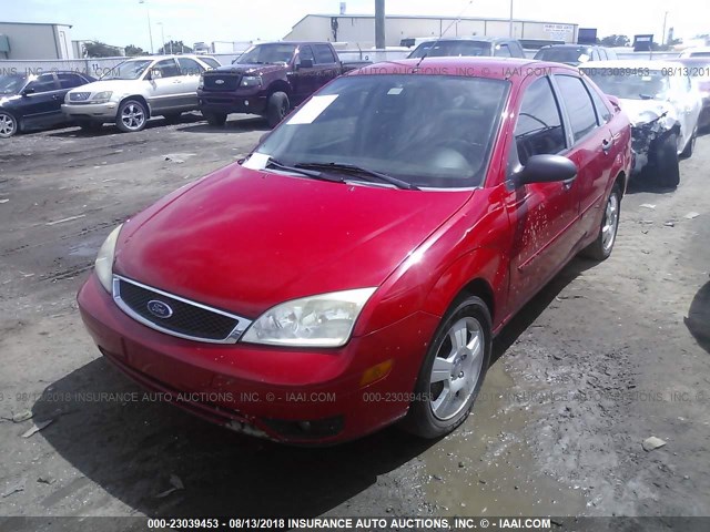 1FAFP34N07W311647 - 2007 FORD FOCUS ZX4/S/SE/SES RED photo 6