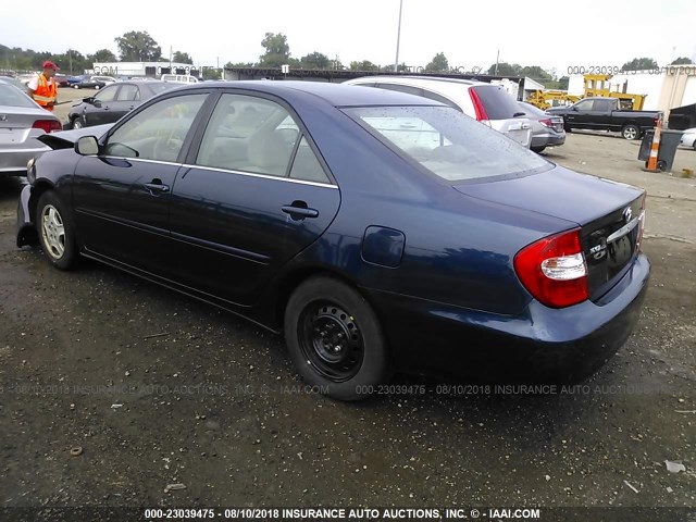 4T1BF32K93U044434 - 2003 TOYOTA CAMRY LE/XLE/SE Mavi foto 3