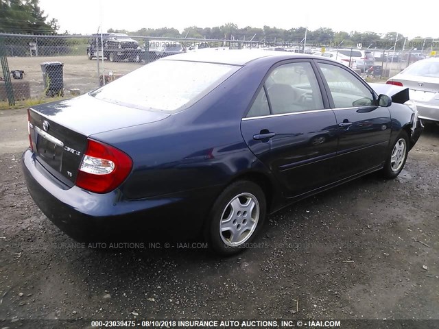 4T1BF32K93U044434 - 2003 TOYOTA CAMRY LE/XLE/SE Mavi foto 4