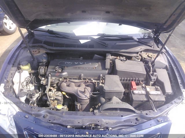 4T1BE46K37U106290 - 2007 TOYOTA CAMRY NEW GENERAT CE/LE/XLE/SE BLUE photo 10