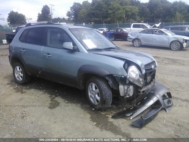 KM8JN72D45U101584 - 2005 HYUNDAI TUCSON GLS/LX TURQUOISE photo 1