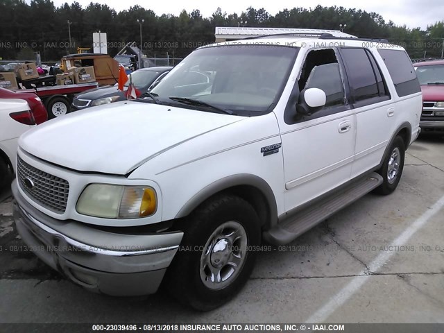 1FMEU17L1YLC42172 - 2000 FORD EXPEDITION EDDIE BAUER WHITE photo 2