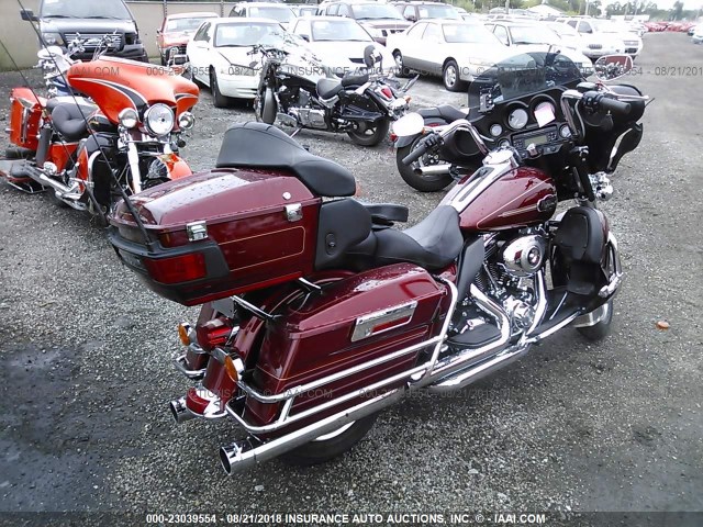 1HD1FC418AB619036 - 2010 HARLEY-DAVIDSON FLHTCU BURGUNDY photo 4