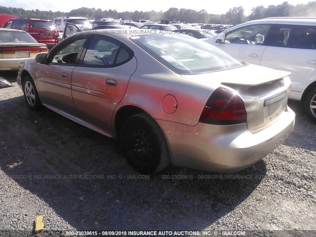 2G2WP522751167635 - 2005 PONTIAC GRAND PRIX Світло-коричневий фото 3