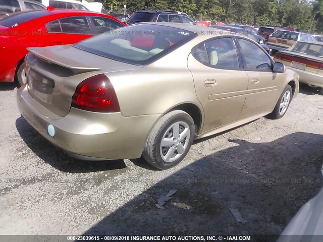 2G2WP522751167635 - 2005 PONTIAC GRAND PRIX Світло-коричневий фото 4