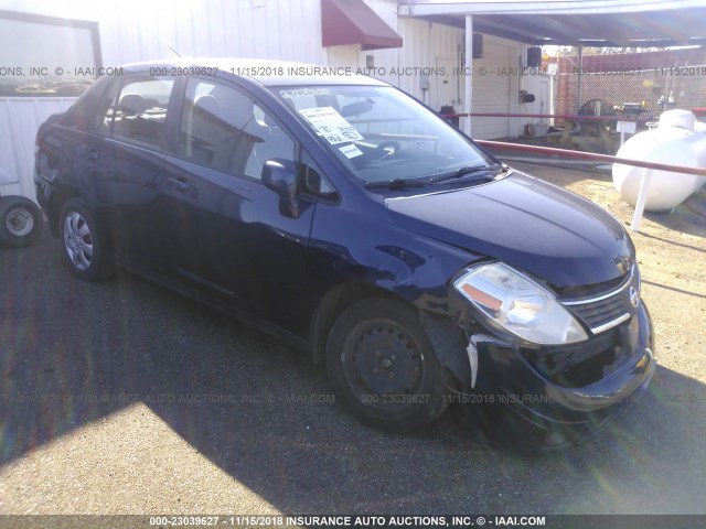 3N1BC11E09L449052 - 2009 NISSAN VERSA S/SL BLUE photo 1