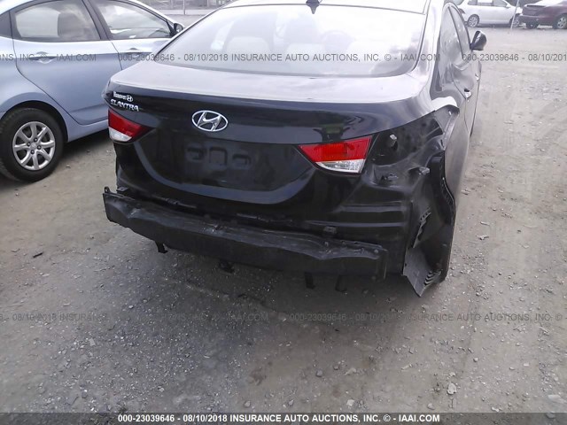 KMHDH4AE4BU092717 - 2011 HYUNDAI ELANTRA GLS/LIMITED BLACK photo 6