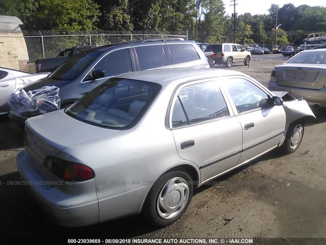 2T1BR12E2XC137888 - 1999 TOYOTA COROLLA VE/CE/LE SILVER photo 4