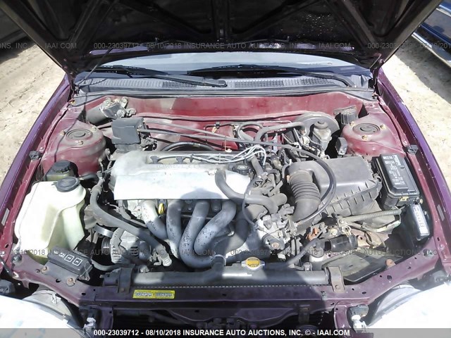 2T1BR18E2WC029499 - 1998 TOYOTA COROLLA VE/CE/LE PURPLE photo 10