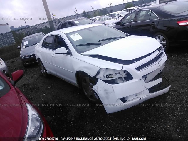 1G1ZH57B89F121950 - 2009 CHEVROLET MALIBU 1LT WHITE photo 1