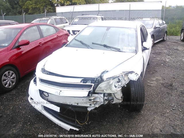 1G1ZH57B89F121950 - 2009 CHEVROLET MALIBU 1LT WHITE photo 6