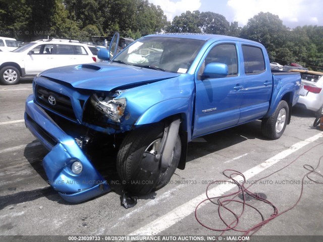 3TMJU62N87M048826 - 2007 TOYOTA TACOMA DOUBLE CAB PRERUNNER BLUE photo 2