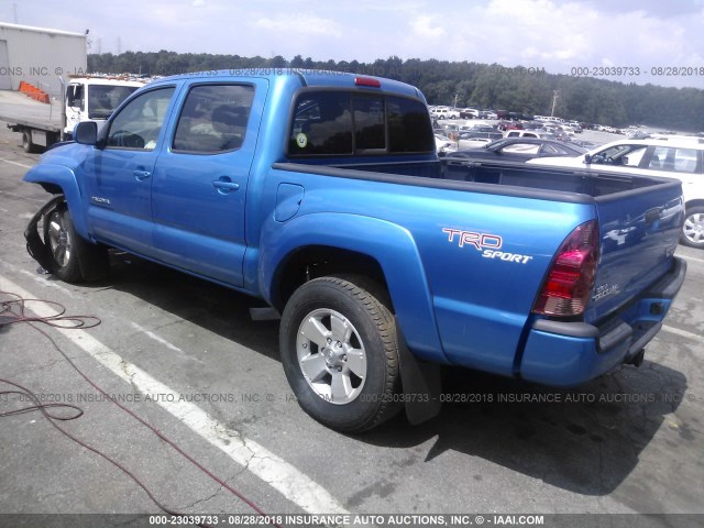 3TMJU62N87M048826 - 2007 TOYOTA TACOMA DOUBLE CAB PRERUNNER BLUE photo 3
