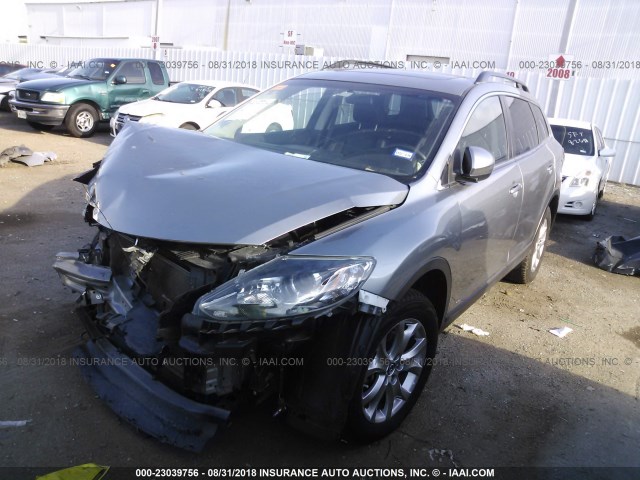 JM3TB2CA1E0439097 - 2014 MAZDA CX-9 TOURING SILVER photo 2