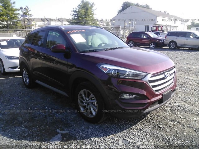 KM8J3CA40JU621839 - 2018 HYUNDAI TUCSON SEL/SEL PLUS MAROON photo 1