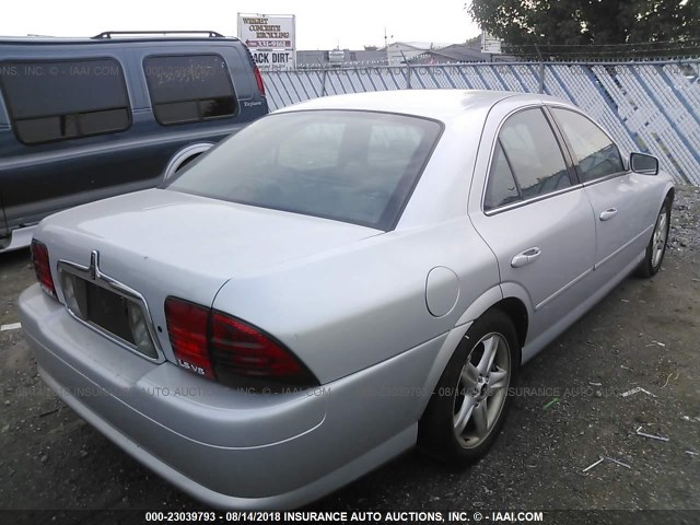 1LNHM87A01Y711992 - 2001 LINCOLN LS SILVER photo 4